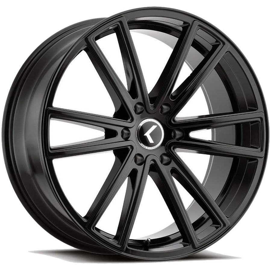 Gloss Black KRAZE LUSSO Wheel with Aluminum (22 x 8.5 inches /5 x 5 mm, 38 mm Offset)