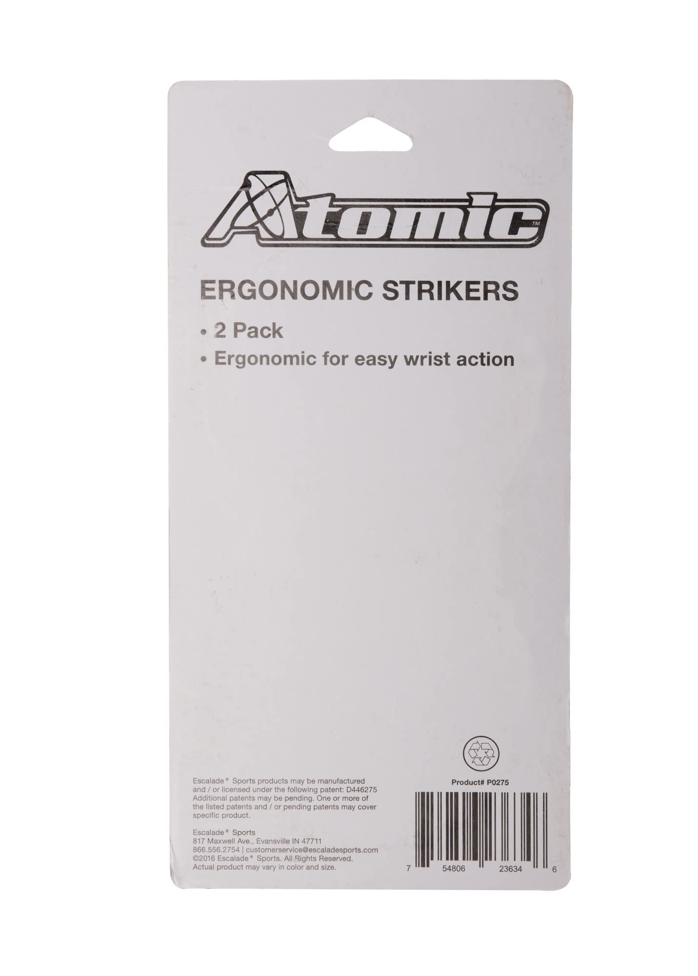 Atomic Premium Ergonomic Air Hockey Strikers for Use with Air Hockey or Push Hockey Tables (2-Pack), One Size (P0274)