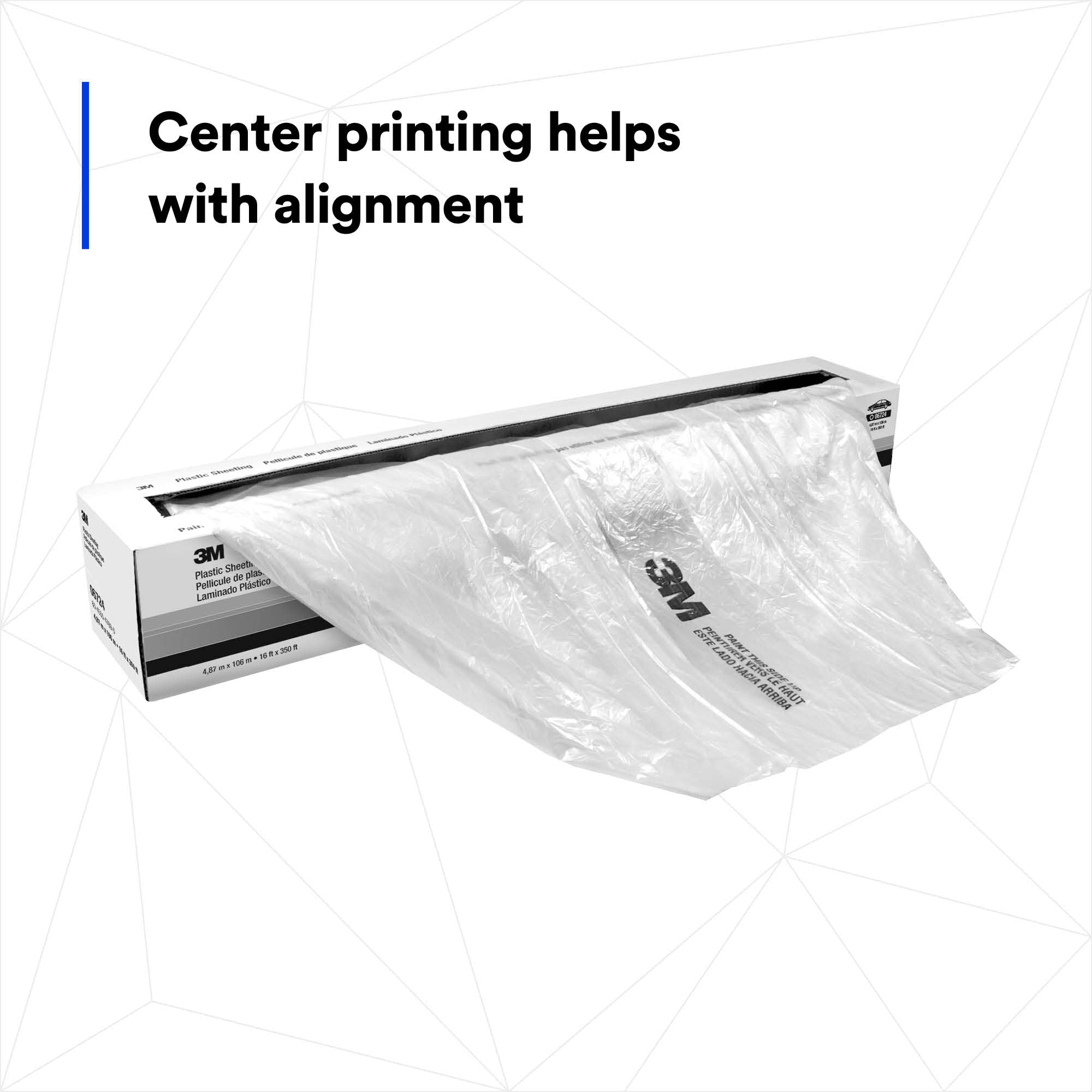 High Density 3M Plastic Sheeting 06723, Tear Resistant, Durable, Easy To Cut, 12 ft x 400 ft