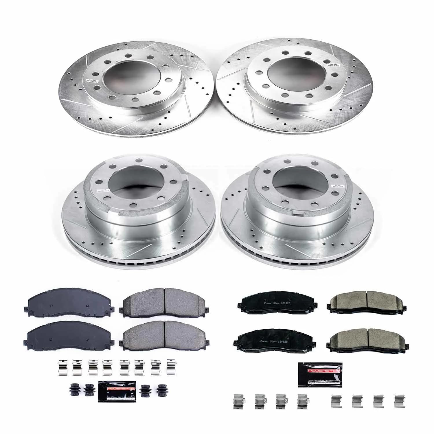 Power Stop K8028 Z23 Evolution Sport Brake Upgrade Kit Front & Rear For Ford F-350 Super Duty 2015-2016 [Model Specific]