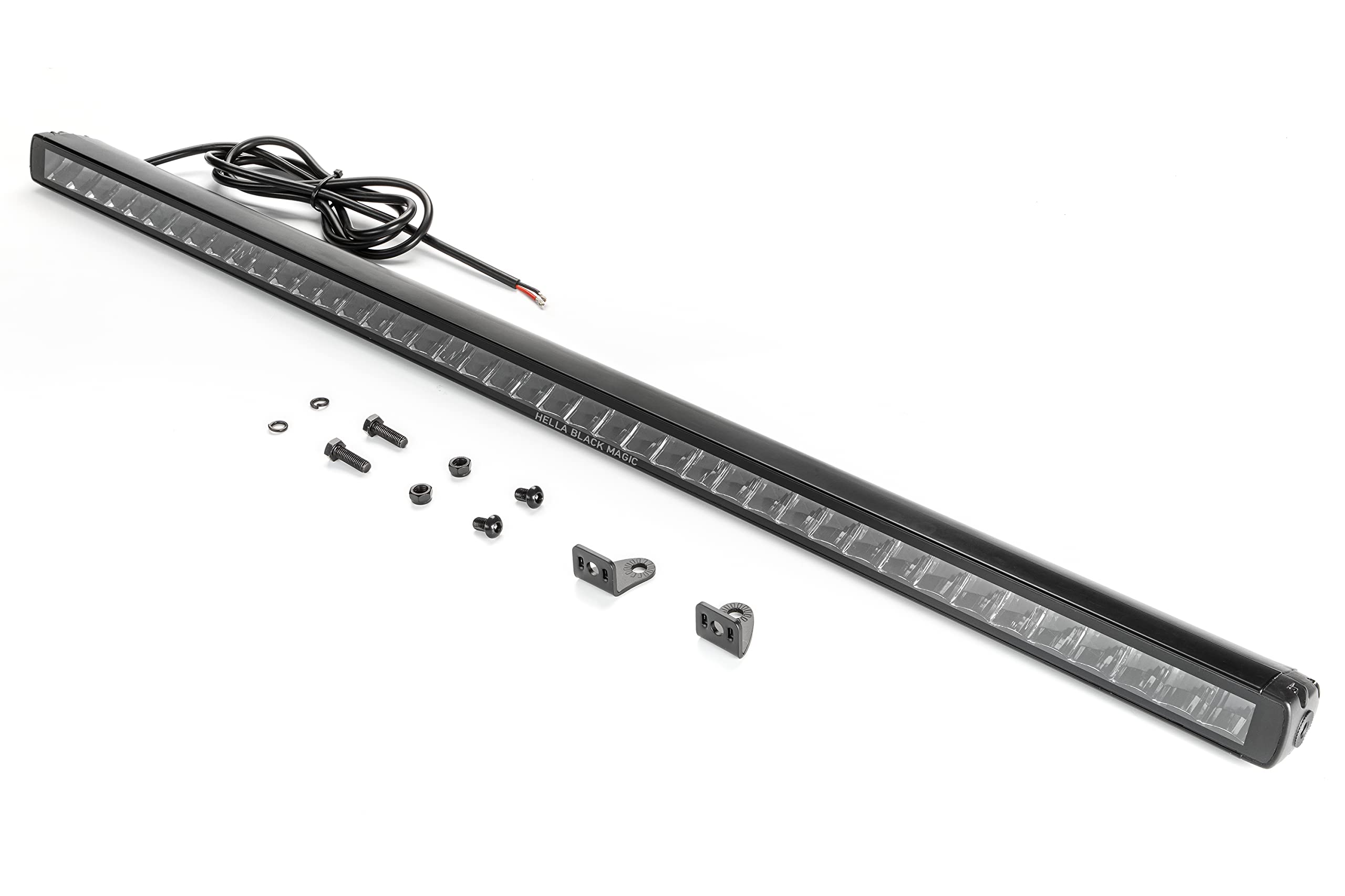 HELLA 1FJ 358 176-321 LED-Spotlight - 40" Black Magic Slim Lightbar - 12/24V - mounting - Cable: 2000mm - Plug: Open Cable Ends