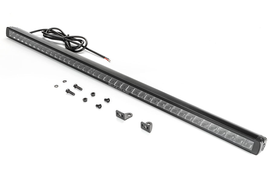 HELLA 1FJ 358 176-321 LED-Spotlight - 40" Black Magic Slim Lightbar - 12/24V - mounting - Cable: 2000mm - Plug: Open Cable Ends