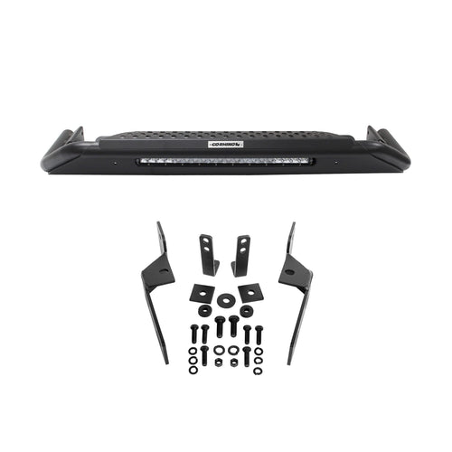 Go Rhino RC3 Bull Bar Skid Plate w/Center Steel Step, 20" Single Row LED Light Bar, & Mounting Brackets | 5698620LT | Fits 2017-2022 Ford F-250, F-350 Super Duty (See Description)