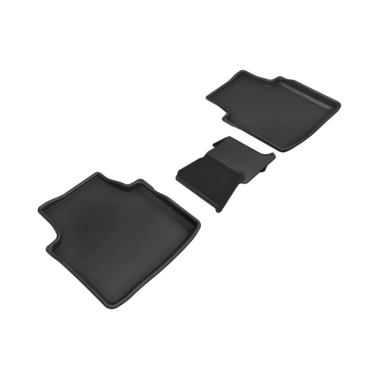 Kagu Floor Mat 3D MAXpider Custom Fit (Black) Compatible with Volkswagen Arteon 2019-2023 - Second Row