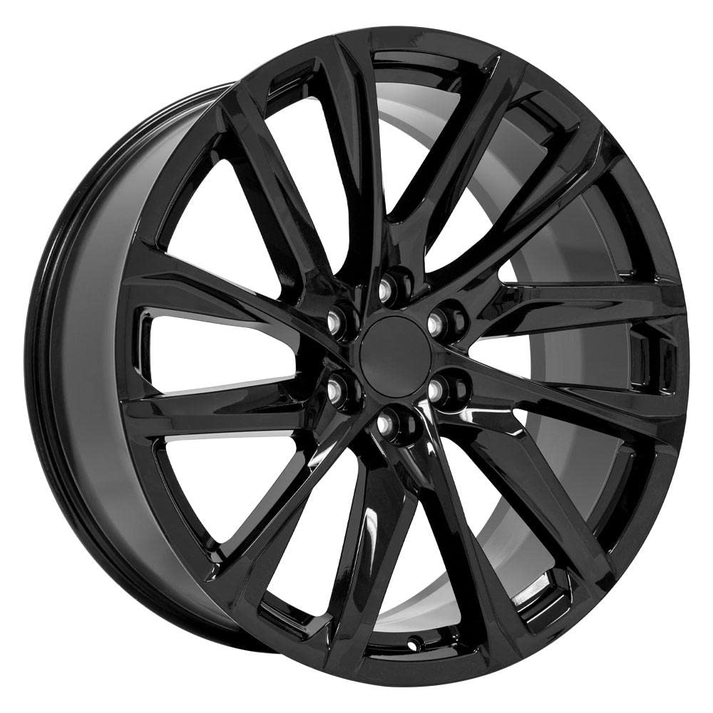 24 Inch OE Wheels CA90 Rim Fits Escalade Style 6x139.7 24x10 Gloss Black - Hollander 4875 (1)