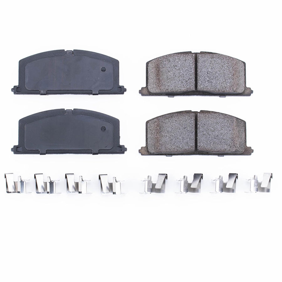 Power Stop Brake Kit Front For Chevrolet Nova 1985-88 |Geo Prizm 1989-92 |Toyota Camry 1983-86 |Celica 1986-91 |Corolla 1984-92 - Ceramic Brake Pads With Installation Hardware, 17-242