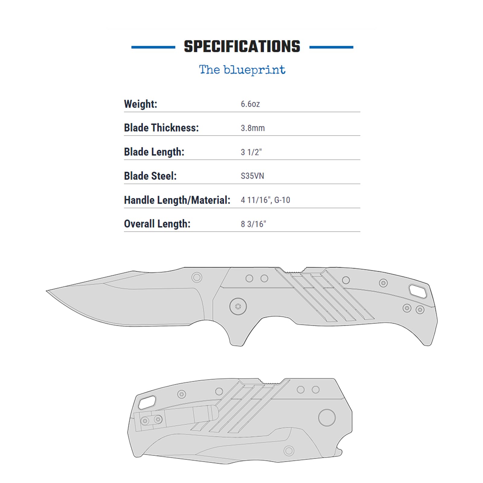 COLD STEEL 3.5" Engage Razor-Sharp S35VN Clip Point Blade 4.7" G-10 Handle Everyday Carry Pocket Folding Knife w/Atlas Lock Mechanism