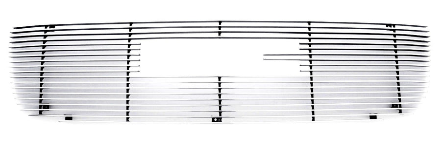 Horizontal T-Rex 21200 Polished Aluminum Billet Grille Overlay with Logo