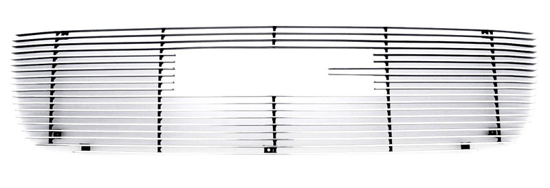 Horizontal T-Rex 21200 Polished Aluminum Billet Grille Overlay with Logo