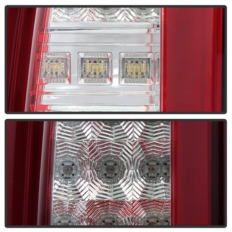 Chevy Tahoe/Suburban 15-19 Spyder 5085085 LED Tail Lights - Red Clear light bar