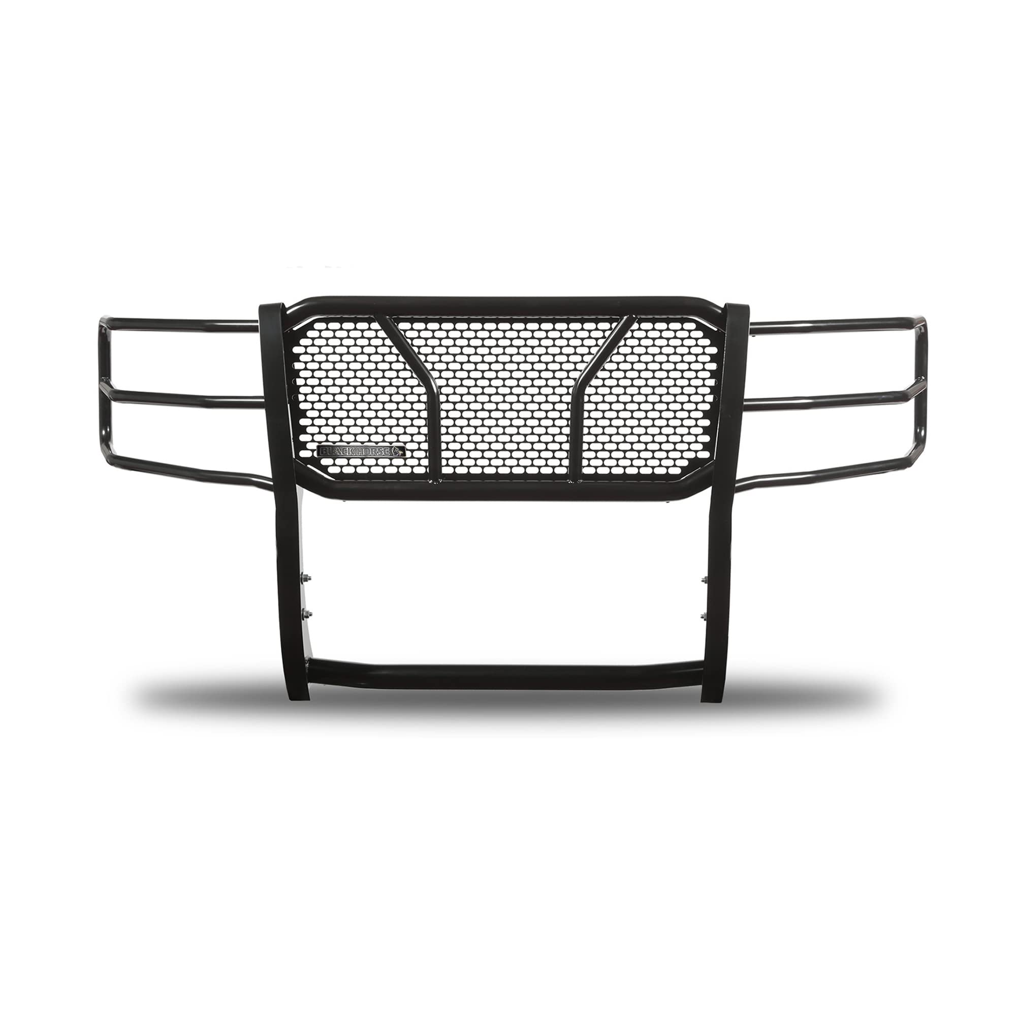 RUGGED Black Horse Heavy Duty Grille Brush Bumper Guard Modular Black Compatible with 2003-2014 Express 1500|2003-2024 Express 2500/3500|2009-2024 Express 4500/Express Cargo-RU-GV02MA-B