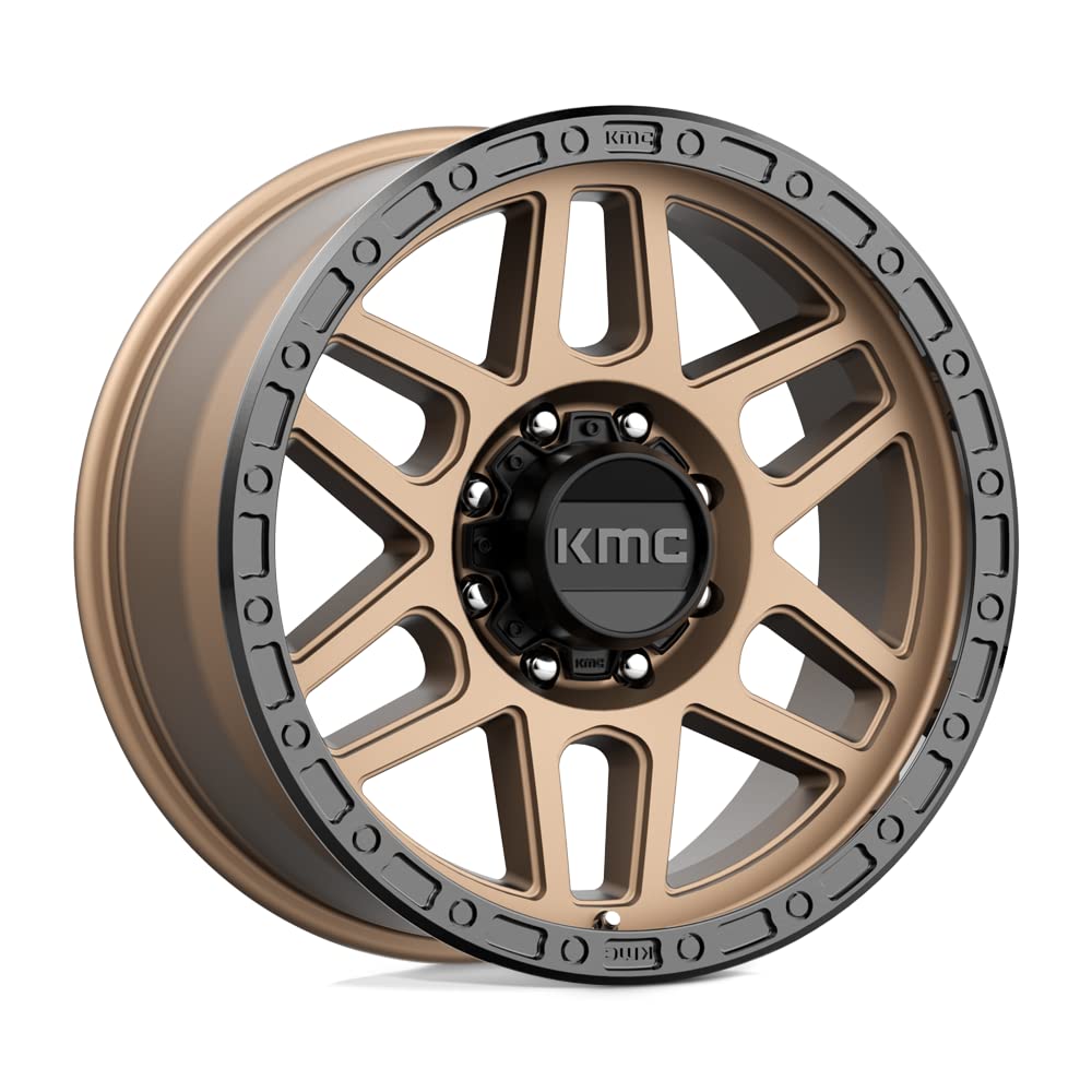 KMC Wheels 17X9 MESA 8X6.55.71 18mm MATTE BRONZE WITH BLACK LIP - KM54479080618