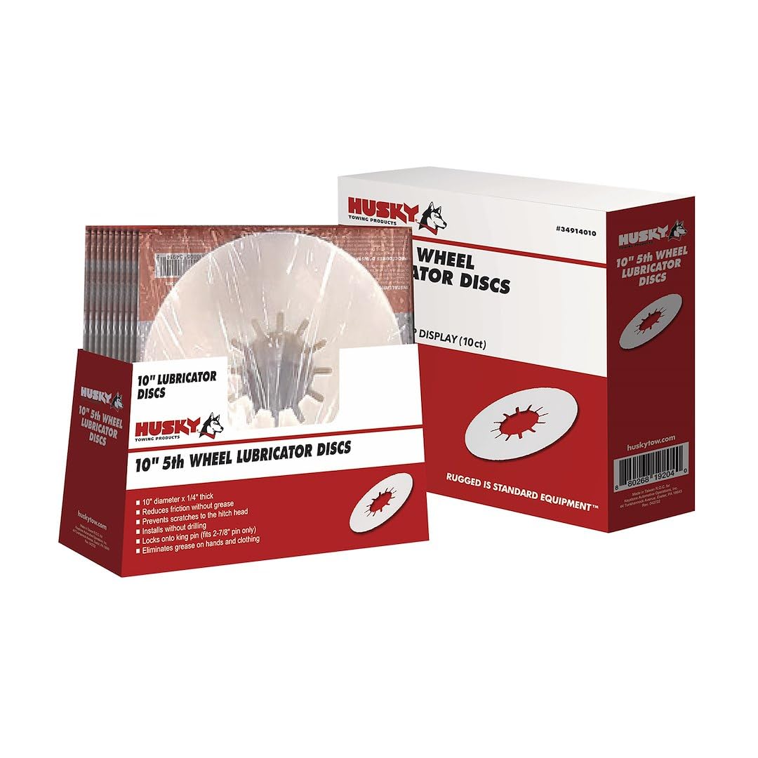 10 INCH HUSKY TOWING 5TH WHEEL LUBE DISC RTL BOX 34914010