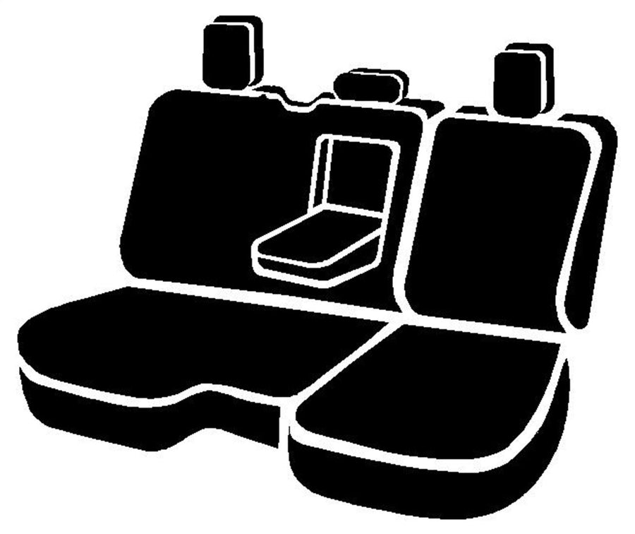 RAM 2500/3500 SL REAR 40/60 SEAT COVER BLACK W/BLUE CENTER PANEL 19-C