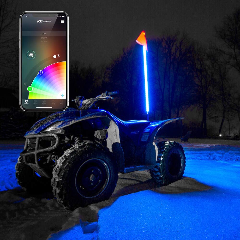 XK Glow Flagpole XK-WHIPB-ADV Flag XKchrome