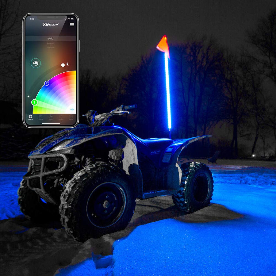 XK Glow Flagpole XK-WHIPB-ADV Flag XKchrome