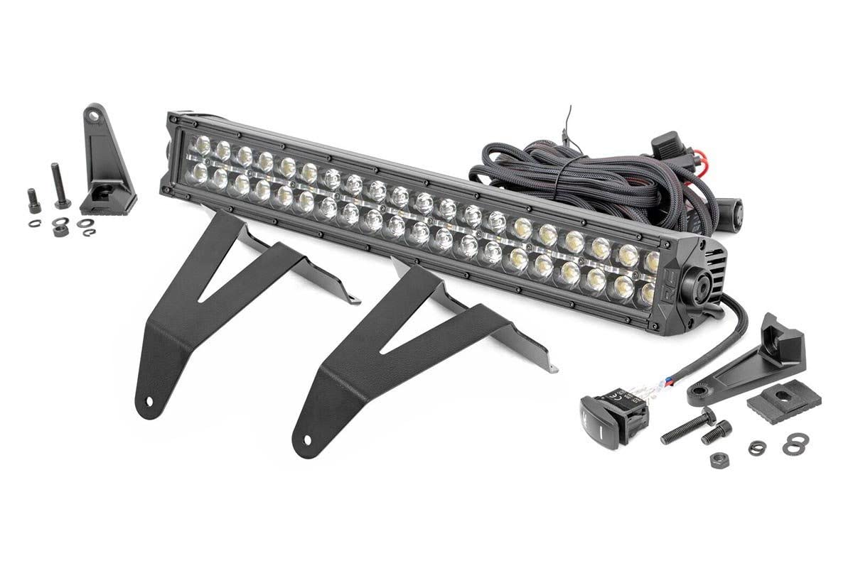20" Rough Country LED Bumper Kit for 2019-2022 Ram 1500 | White DRL - 70779DRL