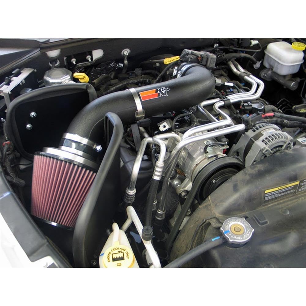 Cold Air Intake System K&N: High-Flow Air Filter, Increase Performance & Towing: Compatible with 2005-2010 Dodge/Mitsubishi: Dakota, Raider, 57-1546