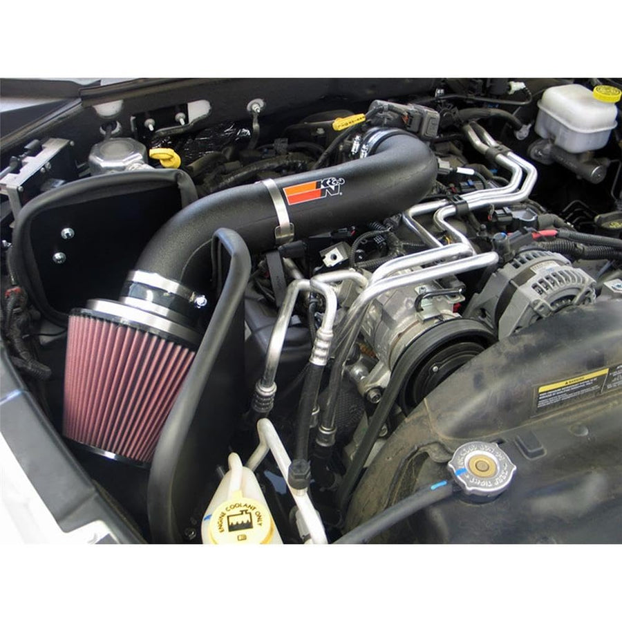 Cold Air Intake System K&N: High-Flow Air Filter, Increase Performance & Towing: Compatible with 2005-2010 Dodge/Mitsubishi: Dakota, Raider, 57-1546