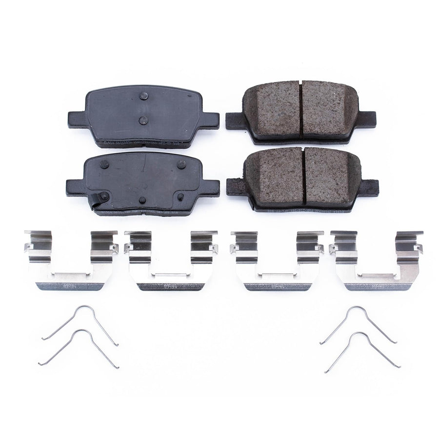 Power Stop Brake Kit Front For Buick Enclave 2018-20 |Cadillac CT6 2016-20 |XT5 2017-20 |XT6 2020 |Chevrolet Blazer 2019-20 - Ceramic Brake Pads With Installation Hardware, 17-1914