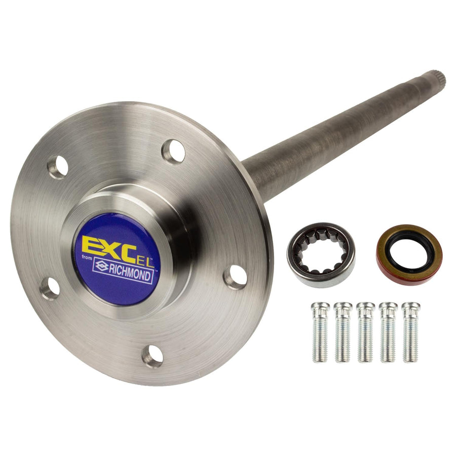 Drive Axle Shaft Assembly EXCEL 92-25177 – Fits GM 7.625" (10 Bolt) – 28 Spline – 32" Length – 5x4.75 Lug Pattern – Includes Bearing, Seal & Studs – Left/Right Fit – For 1993-1997 Camaro & Firebird