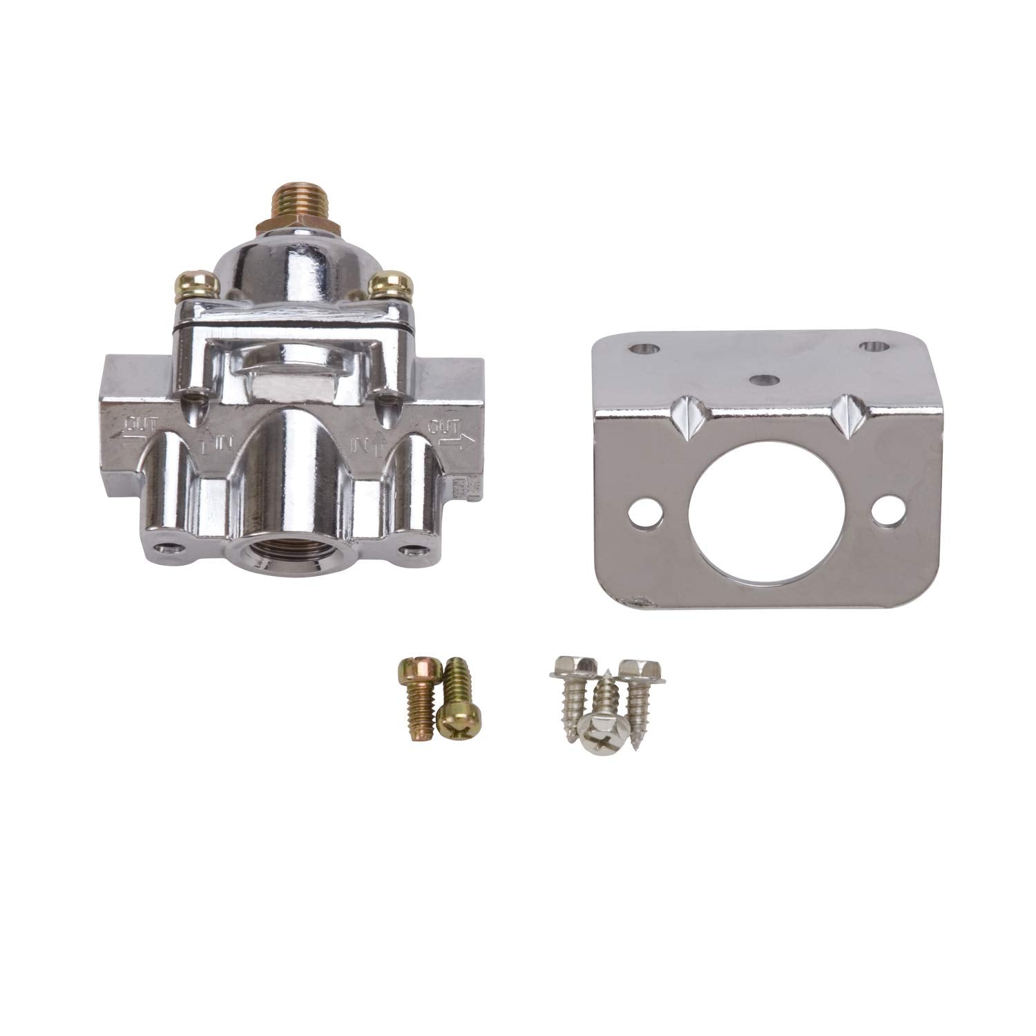 1-4 PSI Edelbrock Chrome Fuel Pressure Regulator 1789