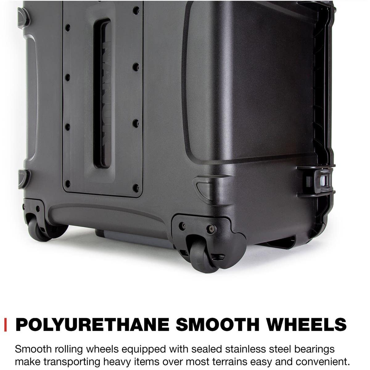 Lightweight Wheeled Series 970 NK-7 Resin Waterproof Hard Case with Foam Insert, Black
