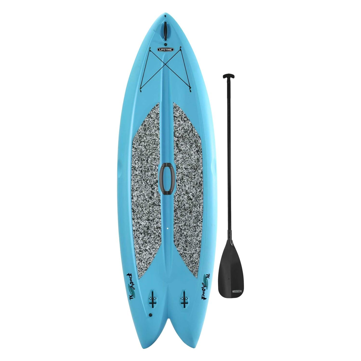 Freestyle Lifetime Hard Shell Paddleboard with Paddle, 9'8"/X-Large, Glacier Blue