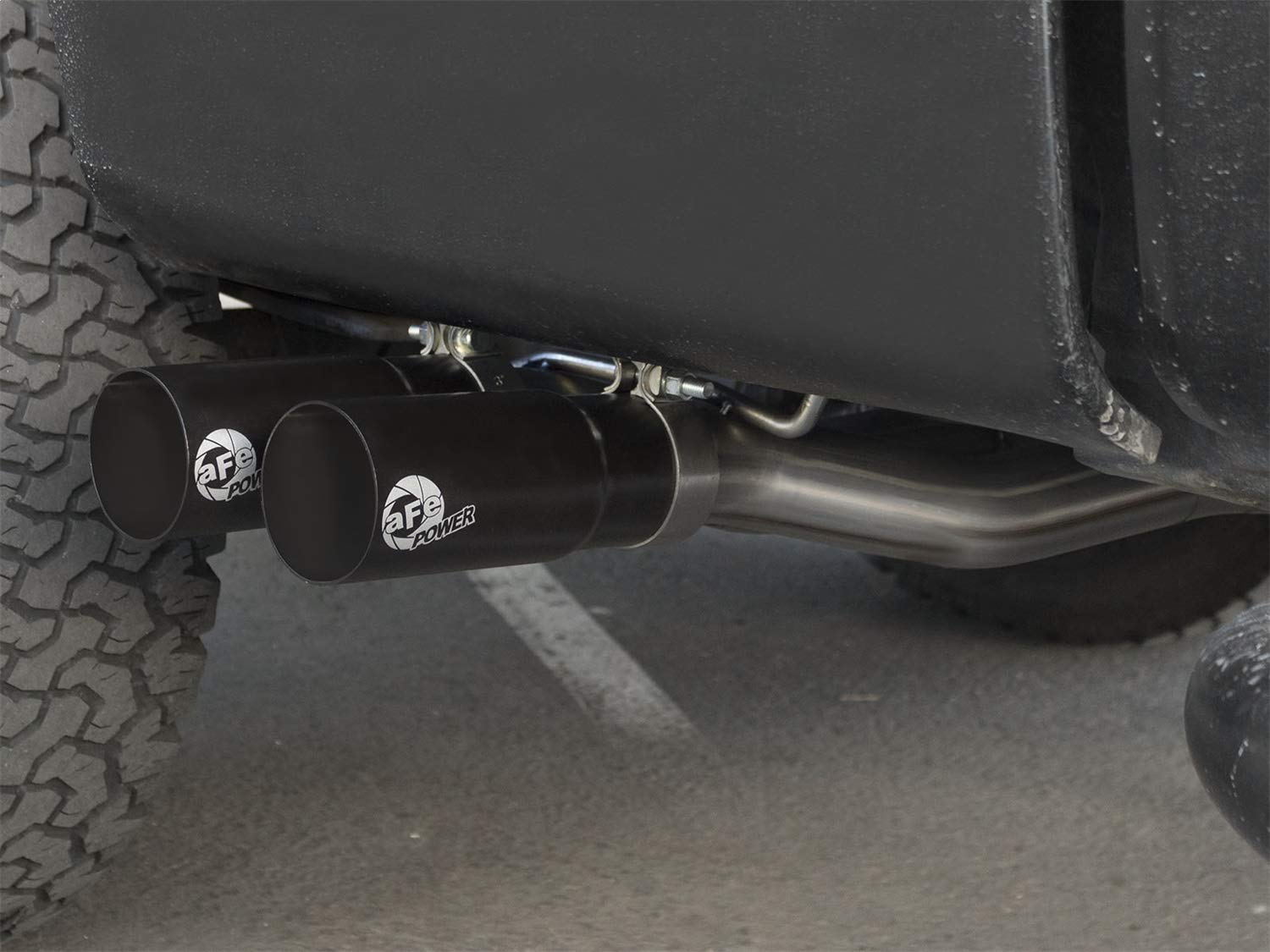 Rebel Series aFe Power 3" x 2-1/2" Performance Cat-Back Exhaust System (Stainless Steel)