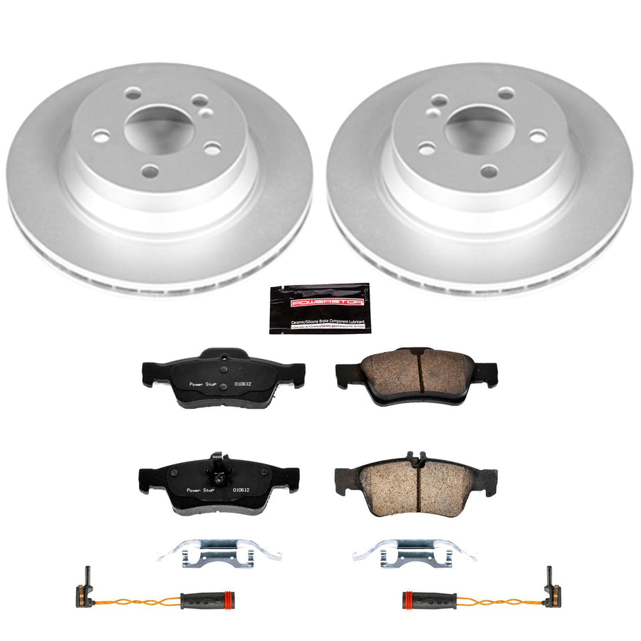 Power Stop Z23 Evolution Geomet Coated Brake Kit For Mercedes-Benz E350 2006-2009, E500 2003-2006 [Model Specific]