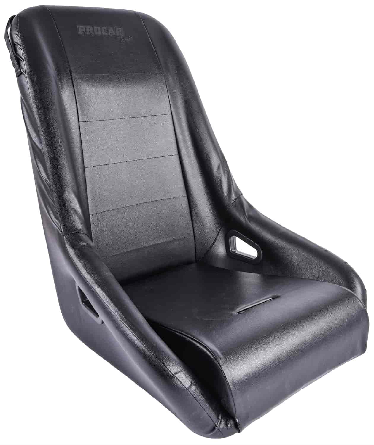 Black Vinyl Racing Bomber Fixed Back Common Seat ProCar by Scat 80-1630-51