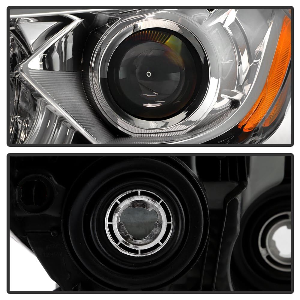 (xTune) Nissan Altima 4Dr 16-18 (OE Style) Black LED Signal DRL Halogen Headlights - Low Beam-H11(Included) ; High Beam-H9(Included) ; Signal-LED(Included) - Chrome