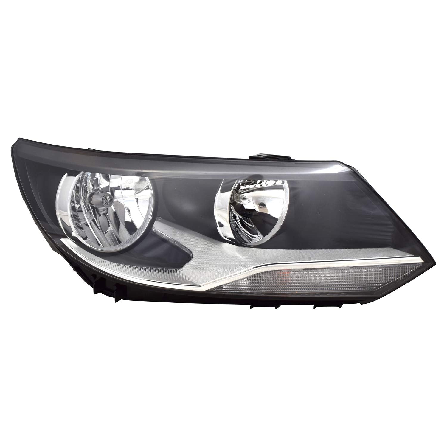 Right TYC Headlight Assembly Compatible with 2012-2018 Volkswagen Tiguan