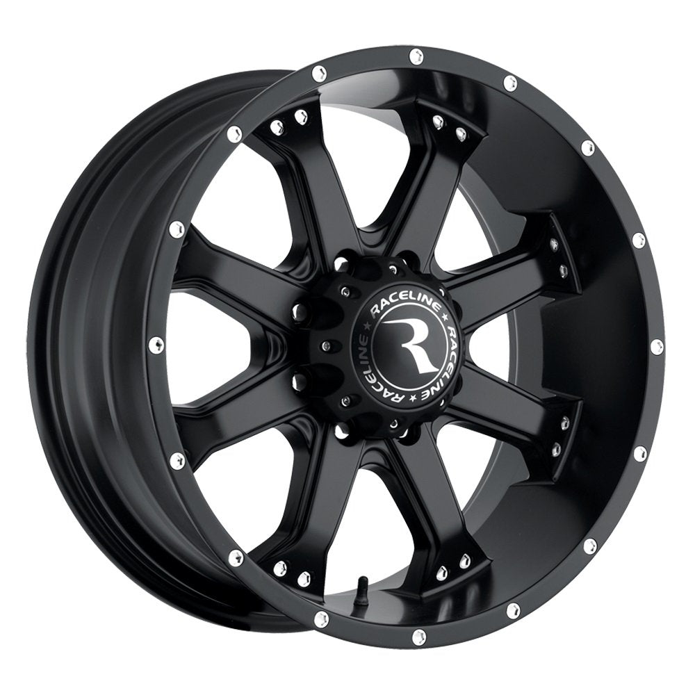 991B Raceline Assault Black 16x8 8x165.1 0 P/N: 991B-68080-00