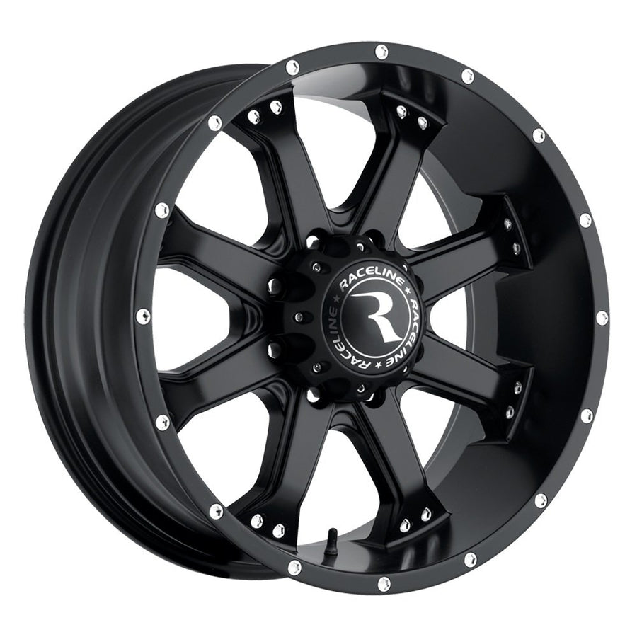 991B Raceline Assault Black 17x9 5x127 18 P/N: 991B-79050+18
