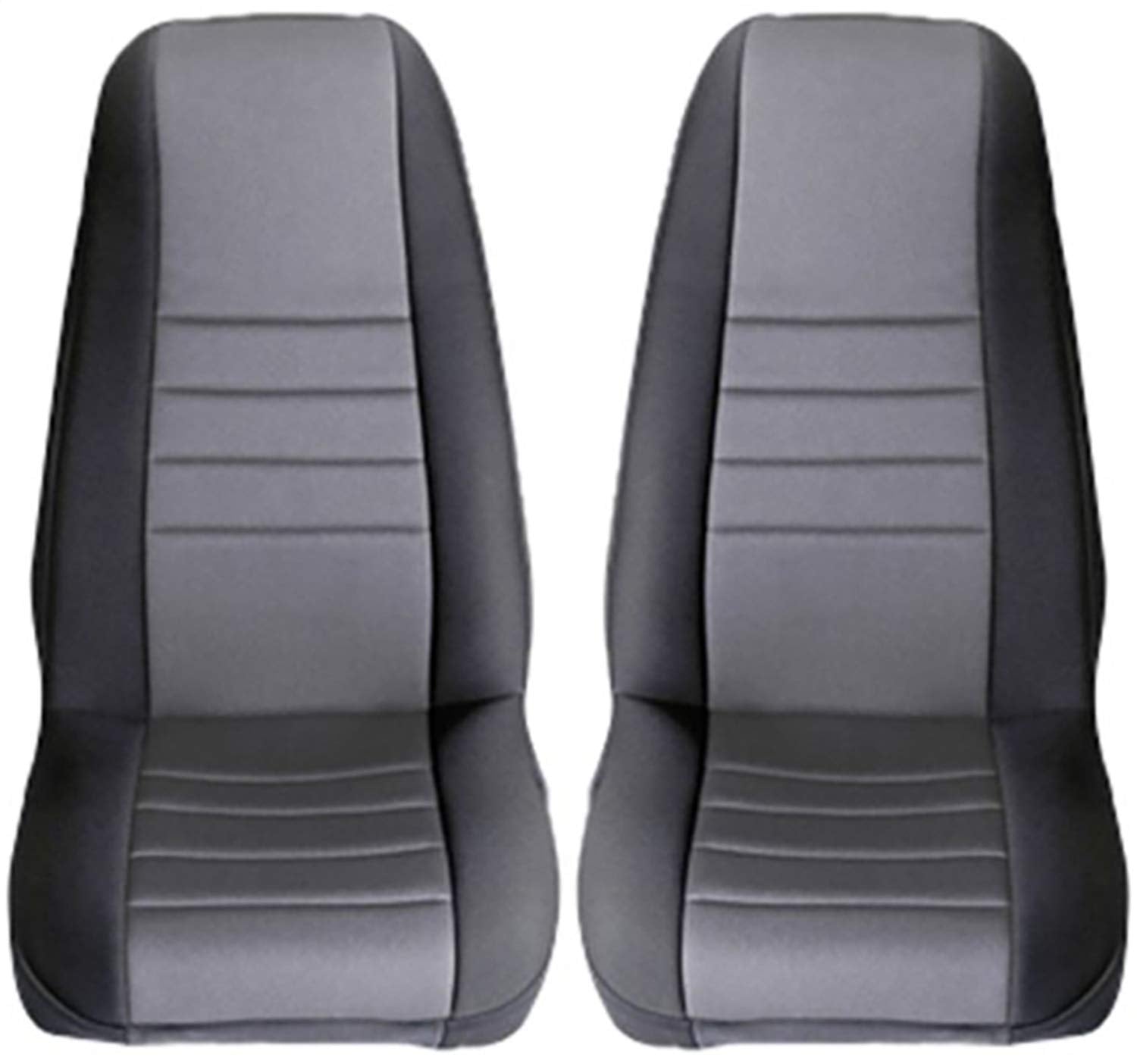 Rugged Ridge Seat Cover Kit 13210.09, Front, Neoprene, Gray; 97-02 Jeep Wrangler TJ