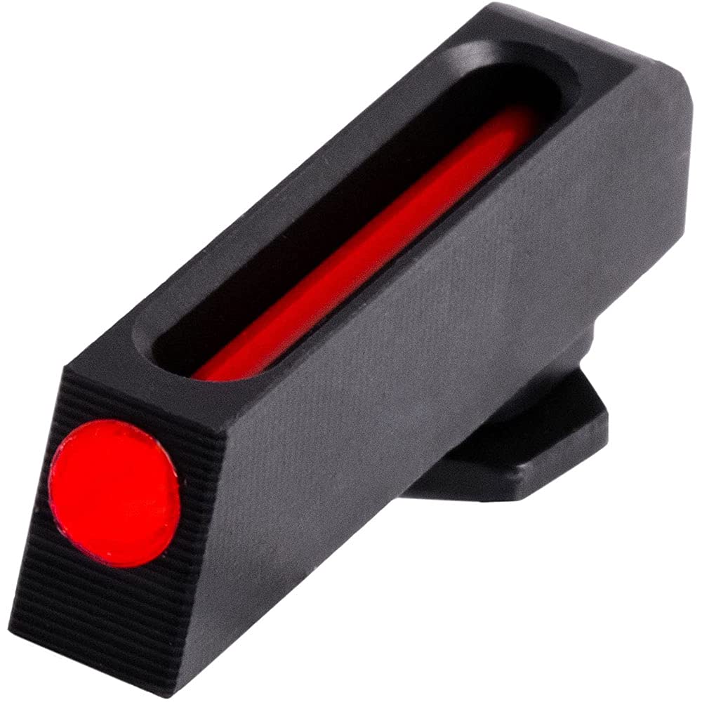 Fiber-Optic TRUGLO Handgun Night Sight | Compact Durable Snag-Resistant High-Visibility Red Front & Green Rear Sight, Compatible with Glock Low Handguns