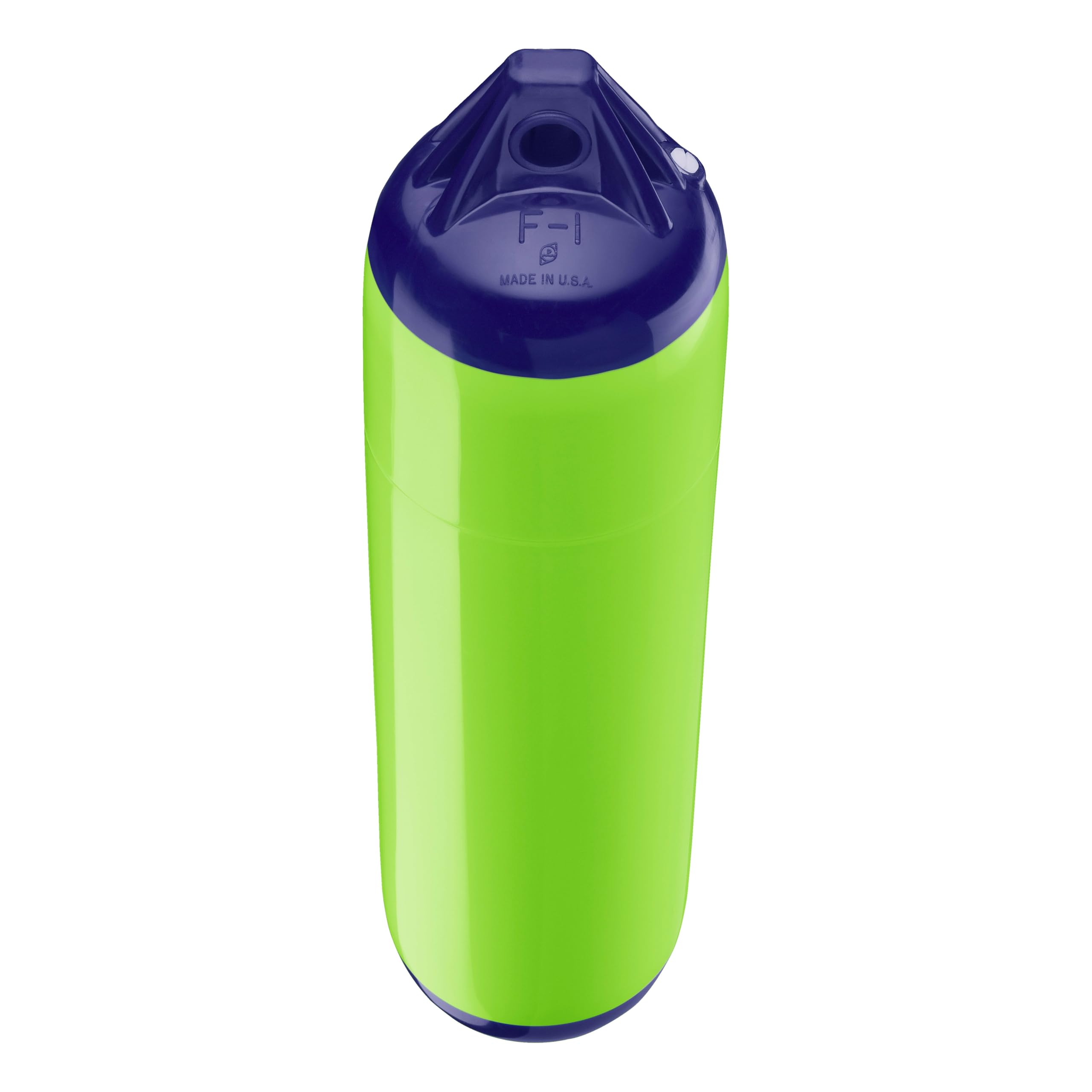 F-1 Standard Polyform Boat Fender Blue Ropehold - Lime
