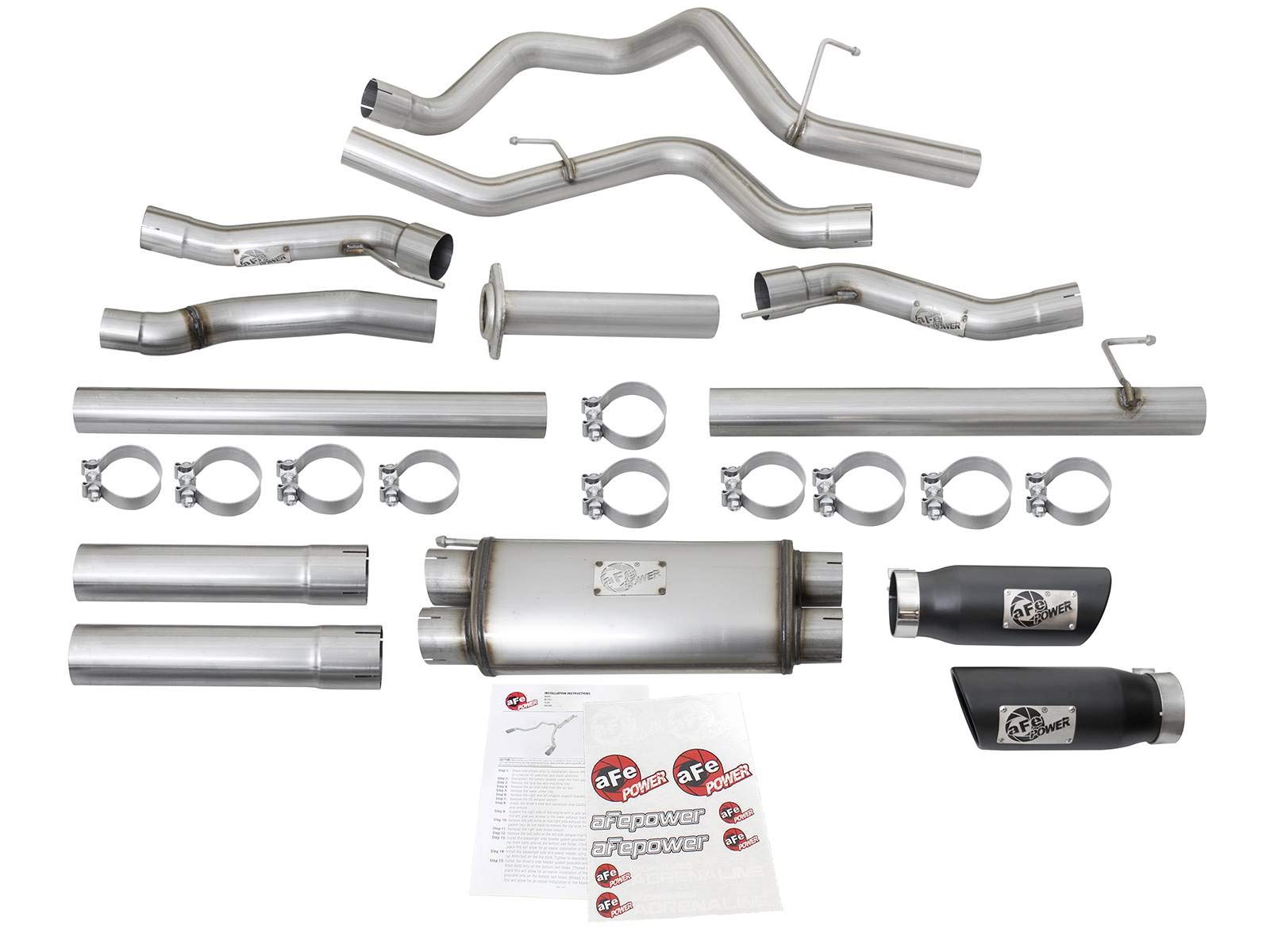Mach Force-Xp aFe Power 49-43045-B 3" Stainless Steel Cat-Back Exhaust System for Ford Raptor, 1 Pack