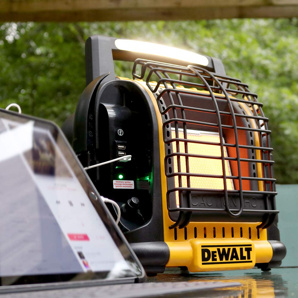 12,000BTU DeWALT Portable Radiant Heater - MA and Canada Version