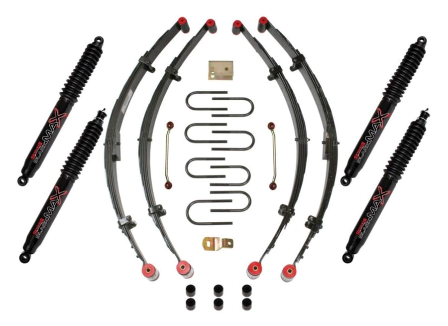 Skyjacker Sport Lift Kit 4 in Lift w/Black MAX Shocks YJ41BKB