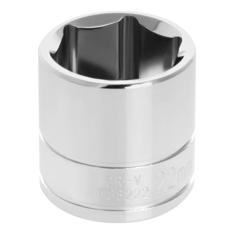 W38222 Performance Tool 6-Point Socket, 3/8-Inch Drive, 22mm