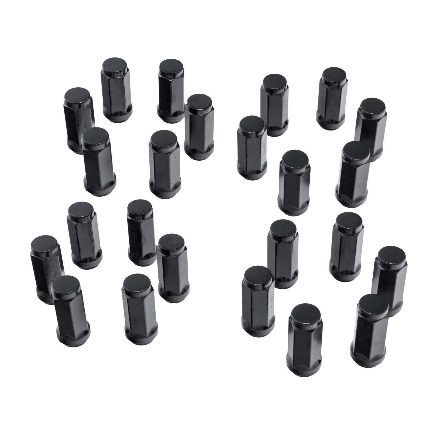 Wheel Lug Nut, Rugged Ridge Set of 24, Black, M14-1.5 | 16715.32