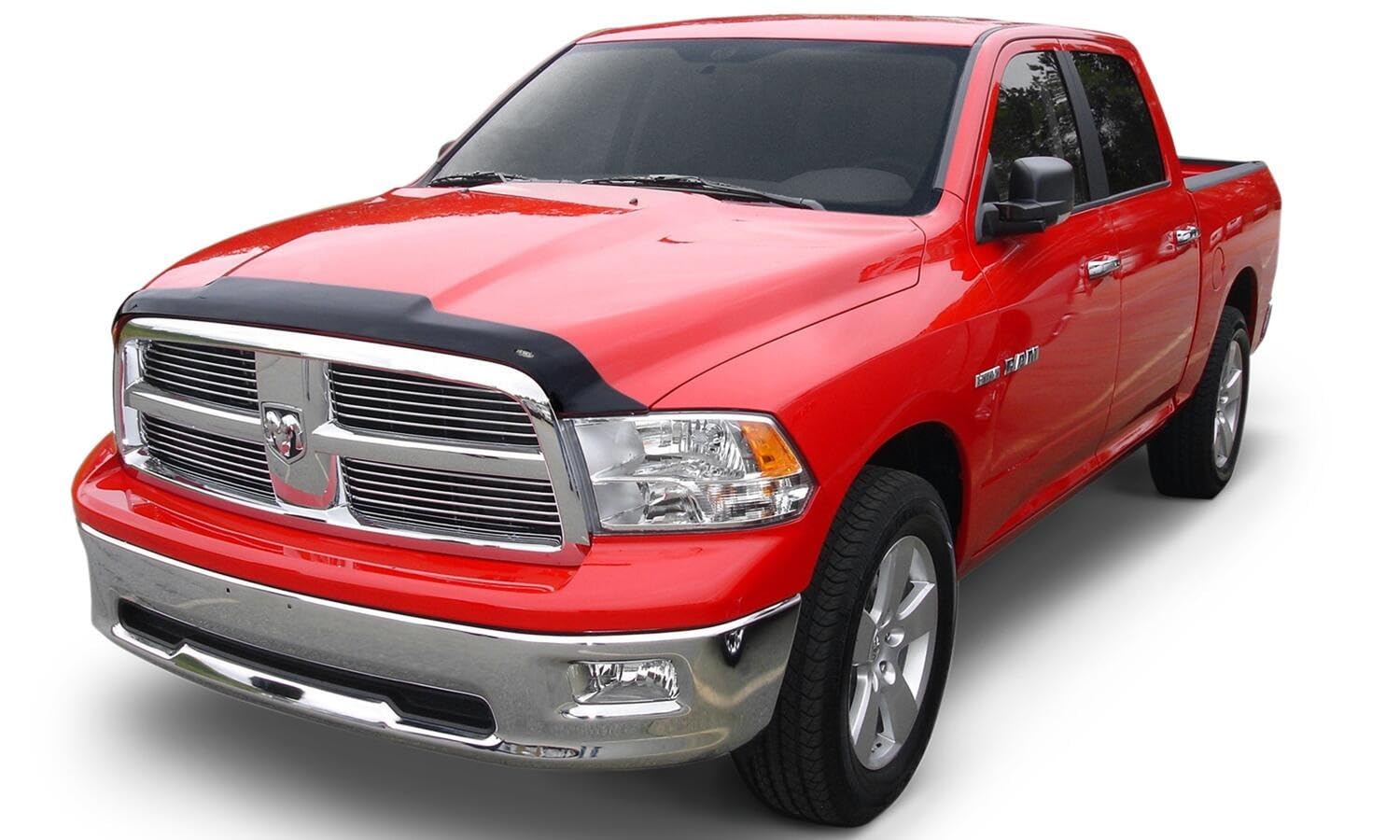 Aeroskin Hood Protector Husky Liners | Fits 2009-2018 Dodge Ram 1500 (Excludes Sport & Rebel Models); 2019-2024 Ram Classic Body | Low Profile Deflector/Bug Shield - 1 pc., Smoke | 2842004