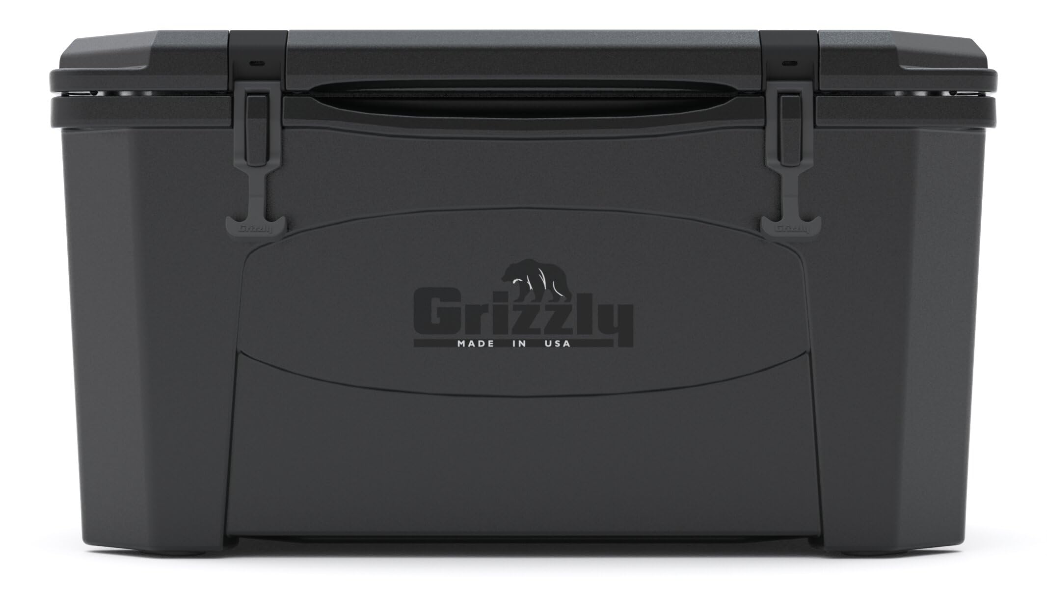 45 Cooler Grizzly | 45 qt Ice Chest Durable Rotomolded Insulated | Made in The USA | Warranty for Life | for Beach Boat Camping Fishing Hunting | G45 | Blackout