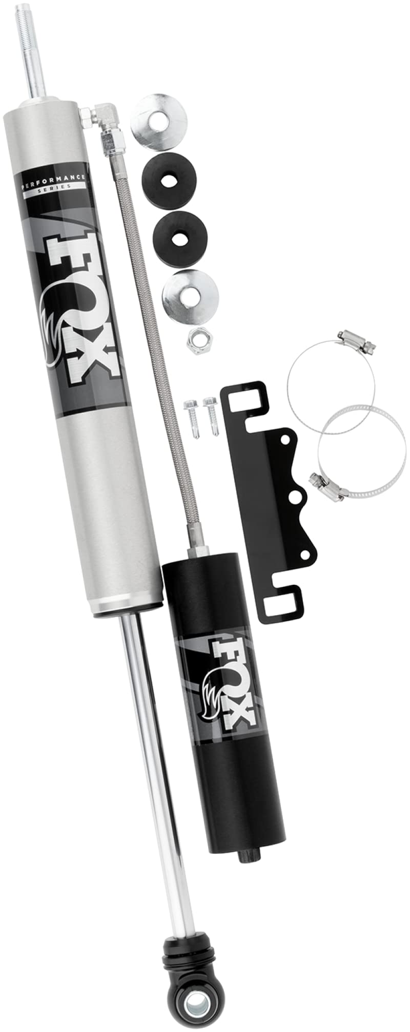 Front Coilover Shock Absorbers FOX Factory Shocks 985-24-163 Fits Ford F-250 Super Duty, Black, 2