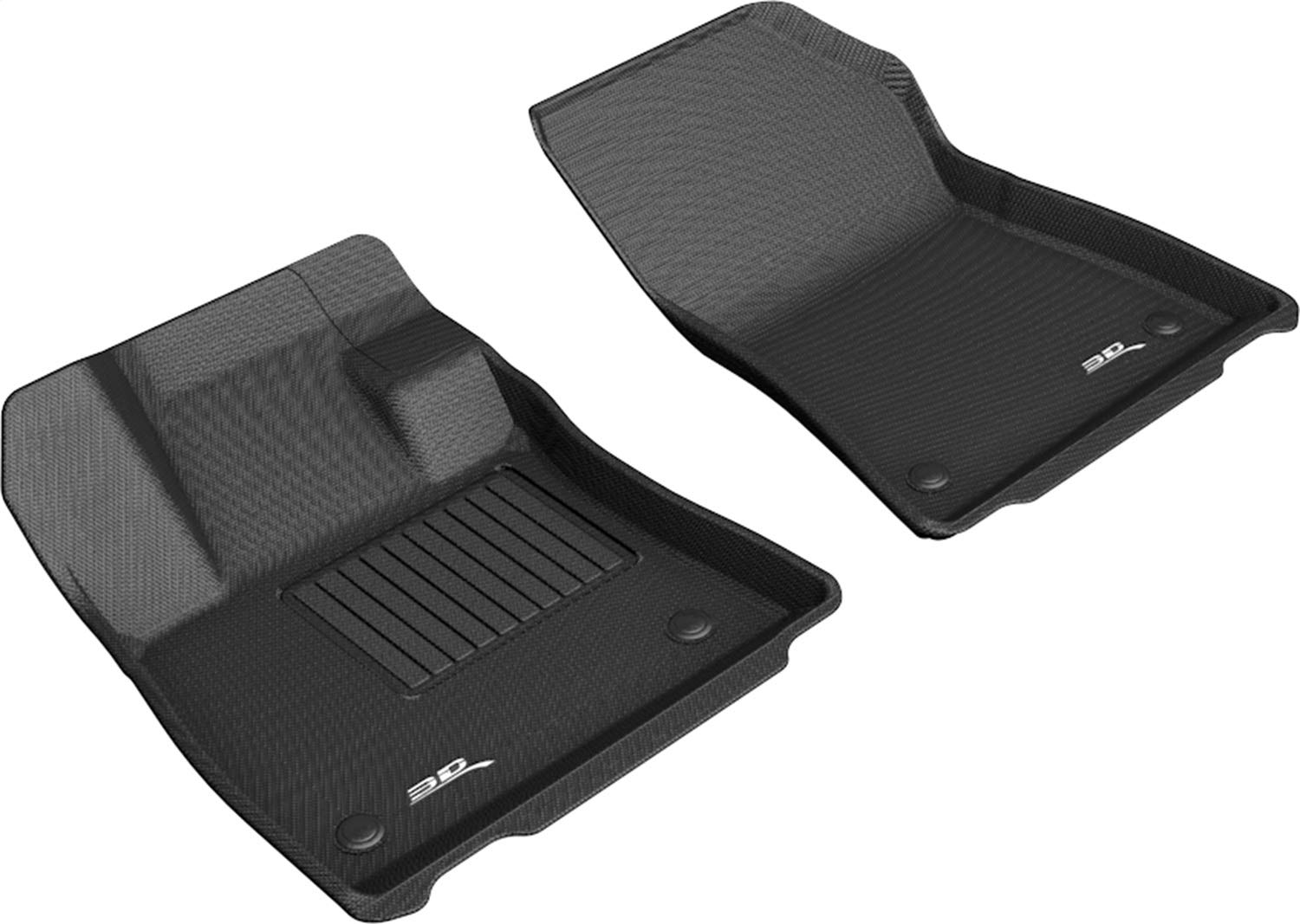Kagu 3D MAXpider Custom Fit Floor Mat (Black) Compatible with Infiniti Qx50 2019-2025 / Qx55 2022-2025 - Front Row