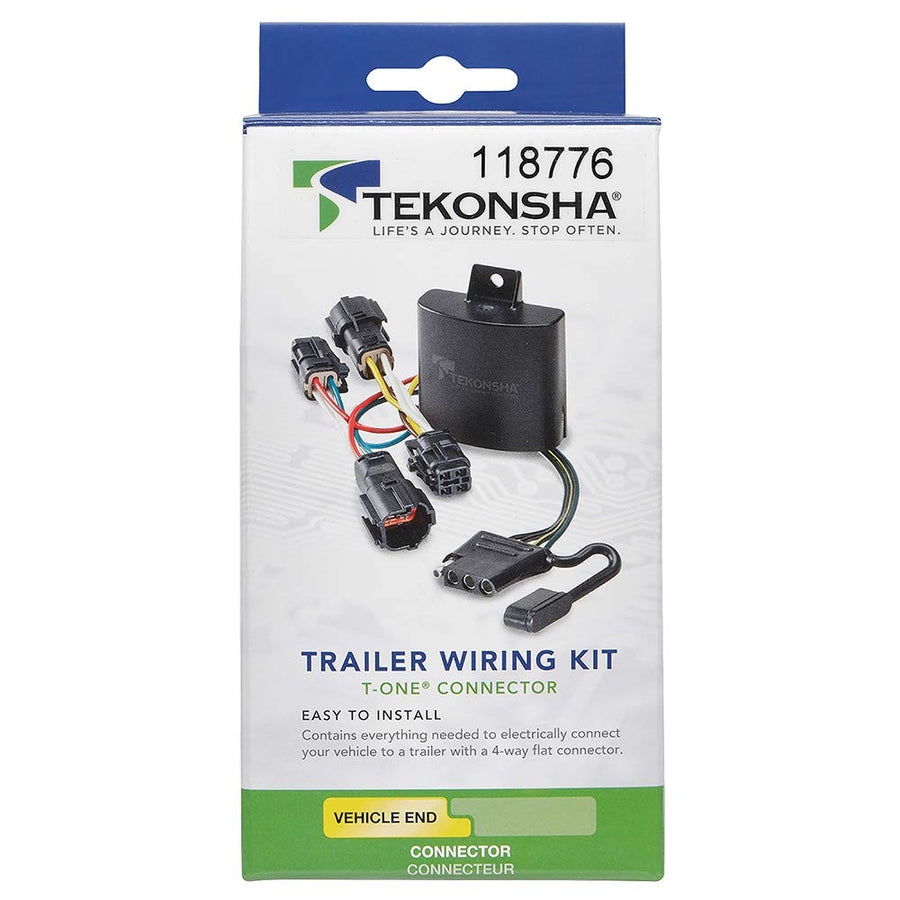 T-One® TEKONSHA Harness, 4-Way Flat, Compatible with Select Honda Accord T-Connector