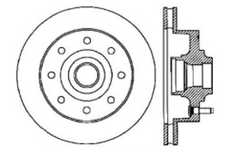 Sport Drilled/Slotted Brake Rotor StopTech 127.67040R (Front Right), 1 Pack