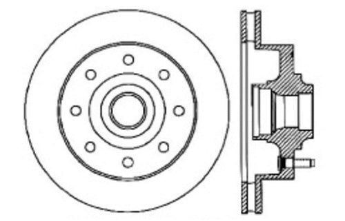 Sport Drilled/Slotted Brake Rotor StopTech 127.67040R (Front Right), 1 Pack